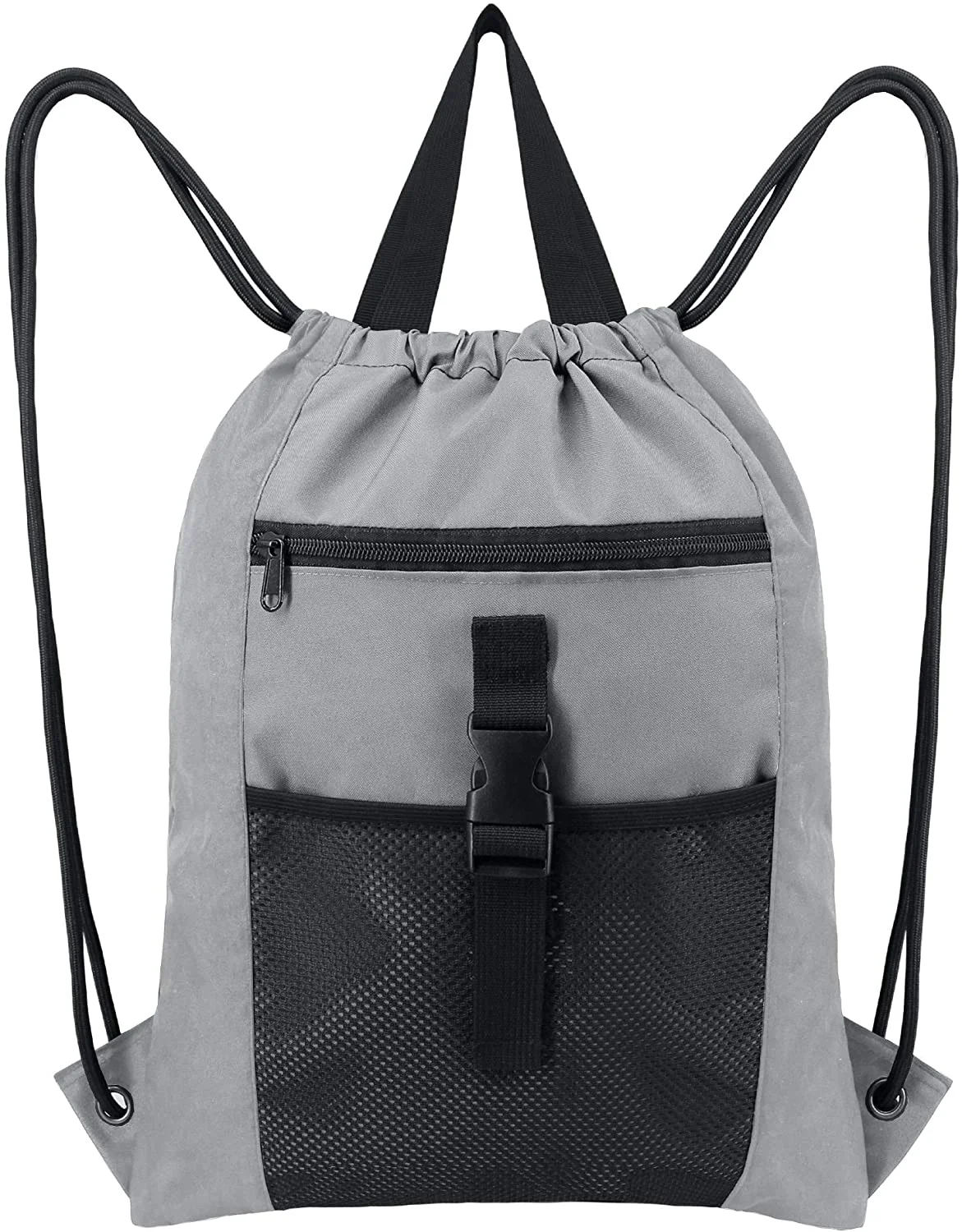 

Drawstring Gym Backpack Bag w Inside Pocket for Teens Girls Boys Sports Ripstop Nylon Machine Washable String Bag Pack Large Dur