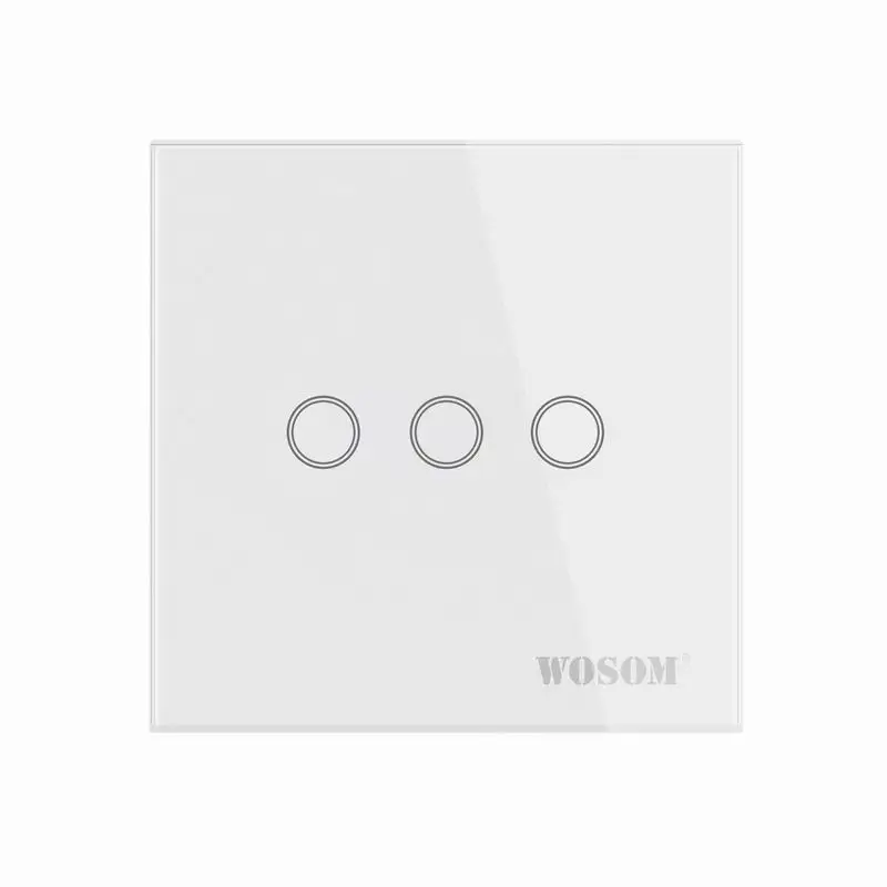 

smart touch switches 3gang touch switch glass zigbee wall switch tuya