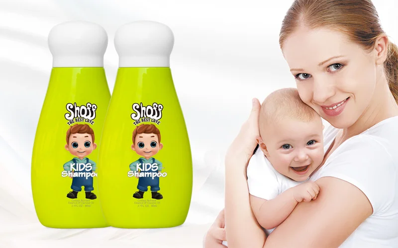 80毫升专业工厂护理儿童头发生长有机婴儿洗发水与温和的洗发水.