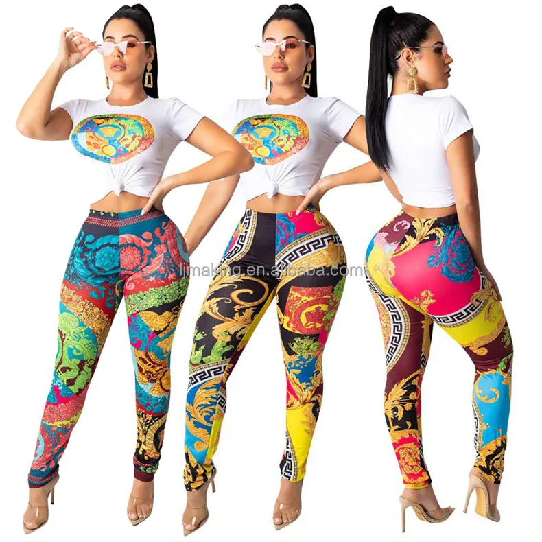 

Two Piece Pants Set 2020 New Arrival Sexy Two Piece Set Soild Color Casual Lady for Women, 5 color