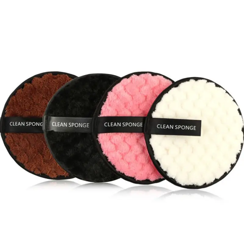 

Hot Selling in Austria Lazy Water Cleansing Washable Reusable Make Up Remover Pad Sponge Face Cleansing Makeup Remover Pads, Multi colors