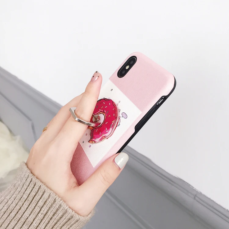 Custom Logo Cartoon Phone Stand Holder Acrylic Mobile Phone Finger Grip Ring