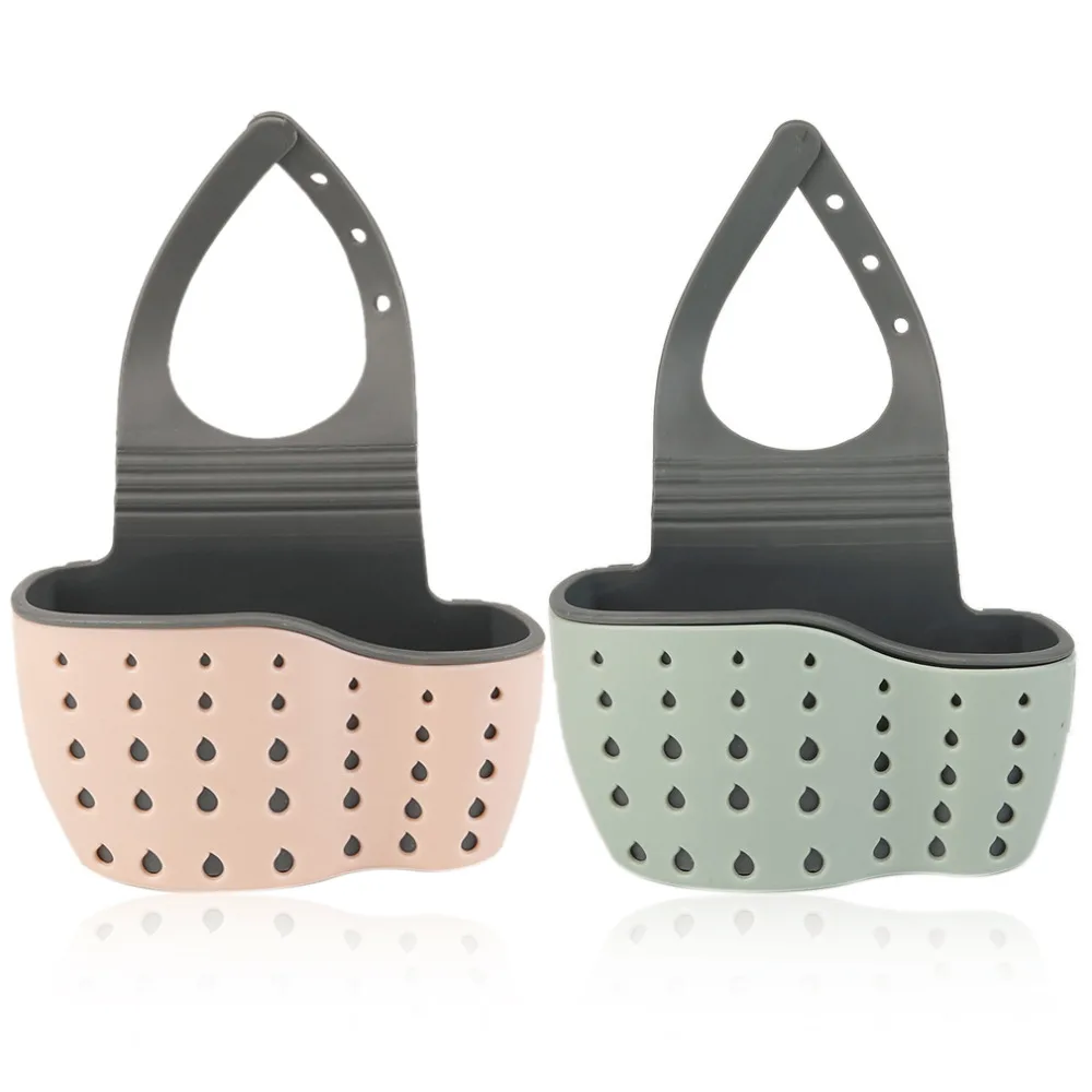 

Adjustable Kitchen Hanging Drain Basket Sink Shelf Soap Sponge Bathroom Drain Rack Kitchen Sucker Storage Tools