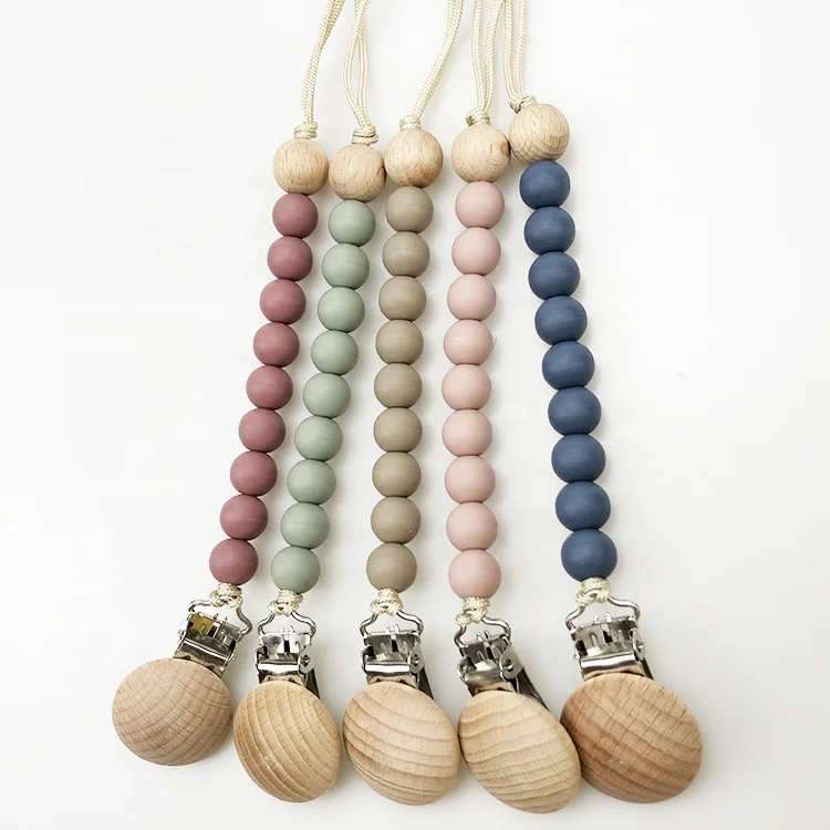 

2021 New Products BPA Free Silicone Baby Pacifier Clip