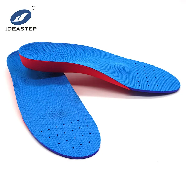 

Ideastep top class unique Eva foam media arch pad orthopedic insoles for children orthotics, Blue + red