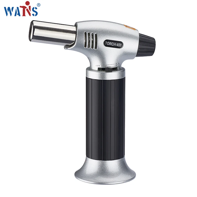 

BS-400 Jet flame refillable gas kitchen cooking butane torch lighter welding torch, Black, silver etc