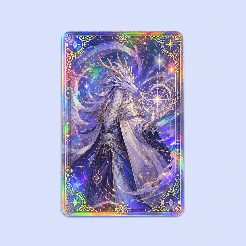 Sacred Dragon Mage Fantasy Card