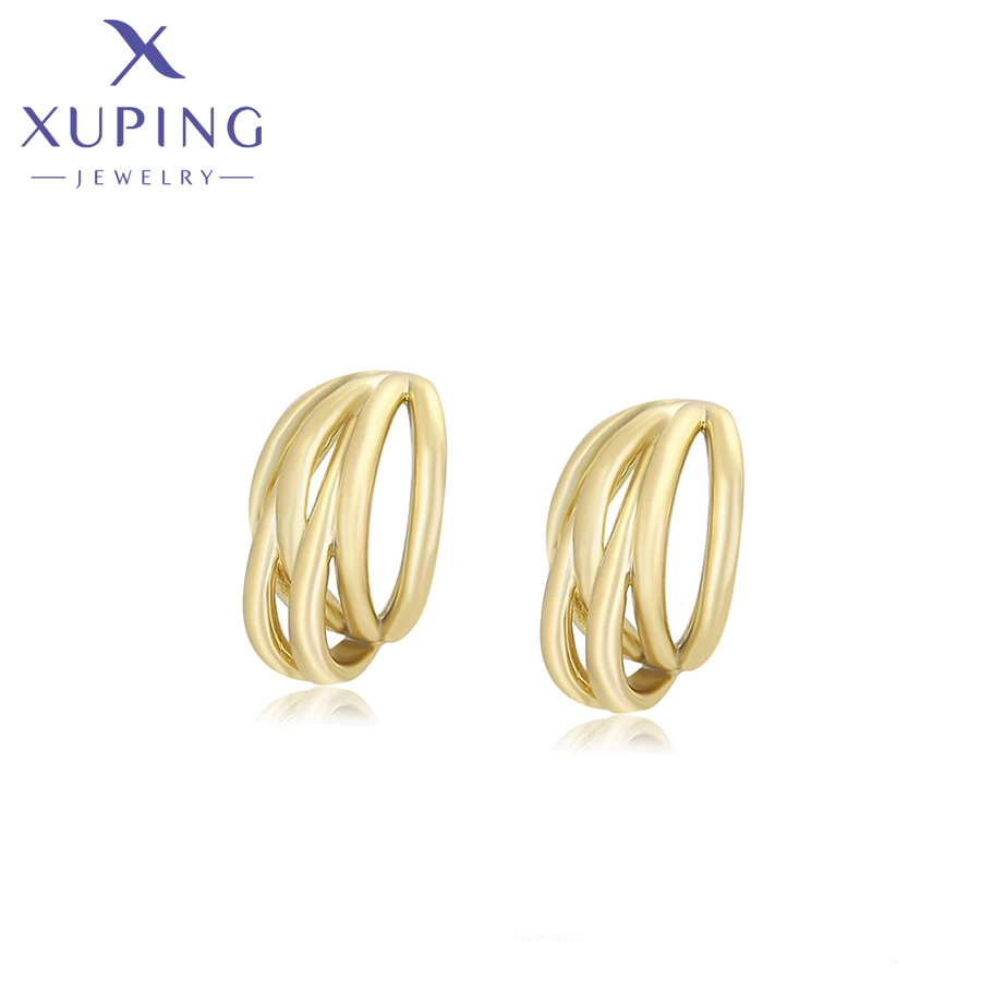 

X000767888 xuping jewelry 14k gold plated elegant special shape vintage fashionable simple cute colorful women earring
