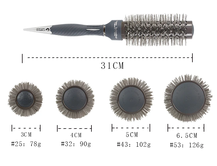 Vaclav Brosse A Cheveux Professionnelle En Ion Ceramique Thermique Peigne A Canon Rond Salon De Coiffure Sechage Et Bouclage Buy Brosse Ronde Thermique Product On Alibaba Com