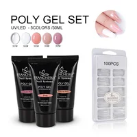 

Art Salon Quick Nail Builder Nail Extensions UV Led Polyacrylamide Gel Soak off Poly Gel Nail Kit Set 30ml