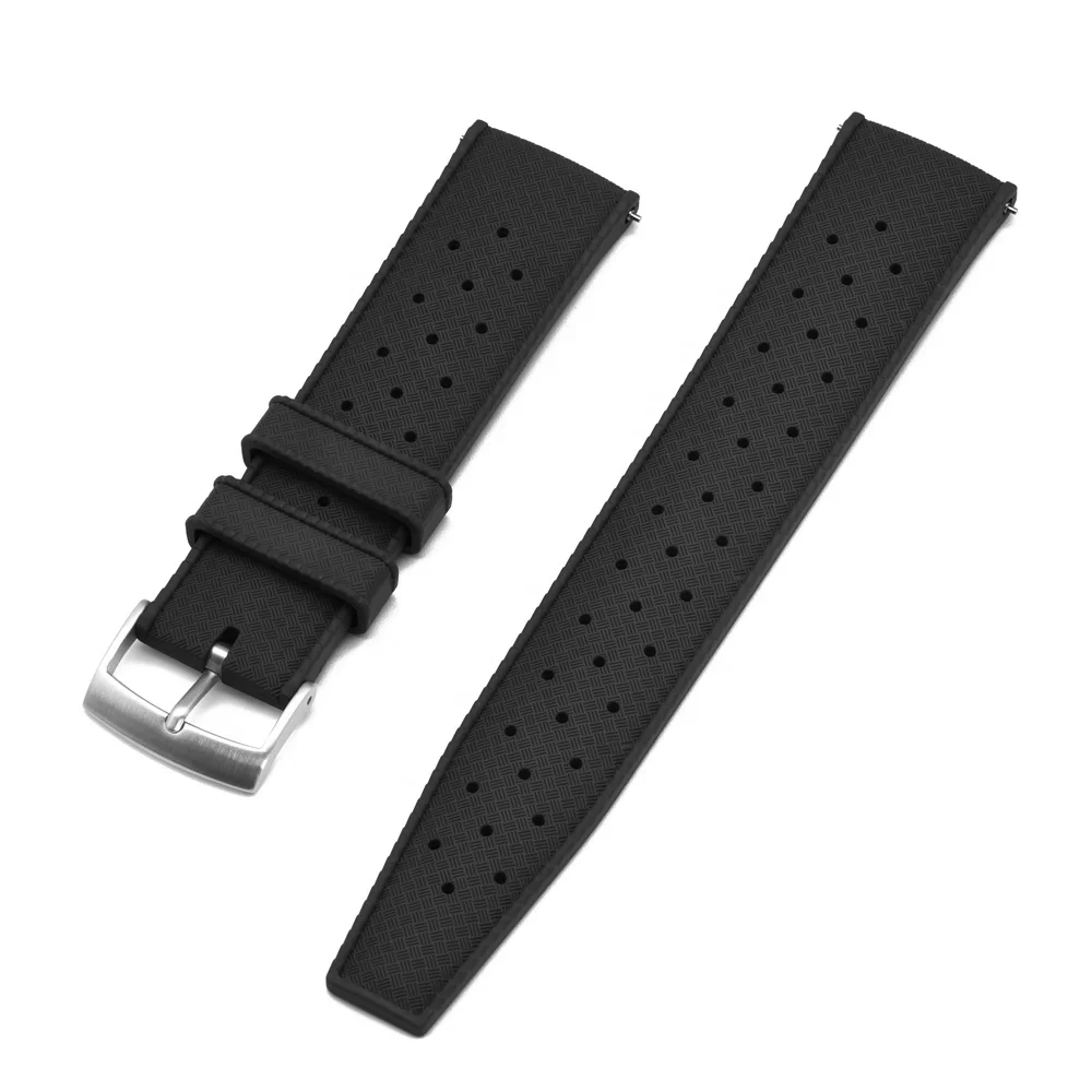 

Christmas Tropical Fluorine  Rubber Dive Watch WristBand Quick Release Watch Strap Silicone For Apple Watch Series 6, Per chart/customize