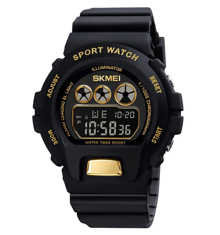 

Skmei 1775 Man Jam Tangan Relojes Digital Sport Watch, Black/red/golden/blue/camo