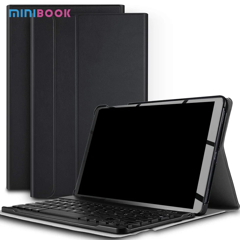 

Minibook PU leather tablet case for samsung stand backlight with keyboard protective tablet cover