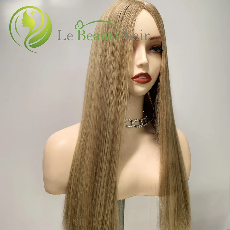 

Lebeauty HairJewish Wig Kosher Wigs Hair Topper Unprocessed European Virgin Hair Blonde Slik Toppers For White Women