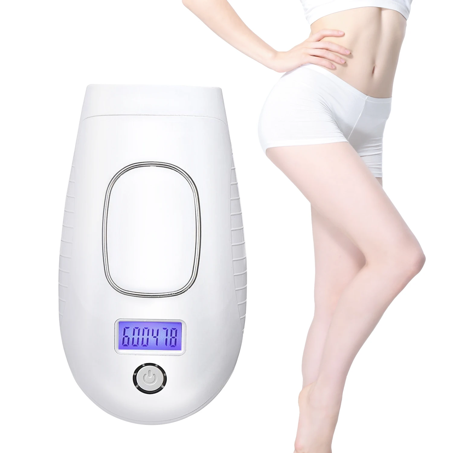 

900000 flash professional permanent IPL Laser Depilator LCD laser hair removal Photoepilator women painless hair remover machine, White