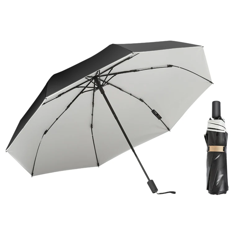 

Obolts Hight Quality Uv Folding Umbrella Premium Luxury Handle Elegant Designer Buy Three Folding Black Gum Umbrella, Your color