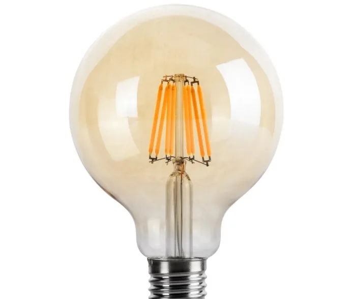 
CE Globe LED Filament Bulb 4W 6W 8W Soft filament G95 Antique Bulb For Decorative Lighting 
