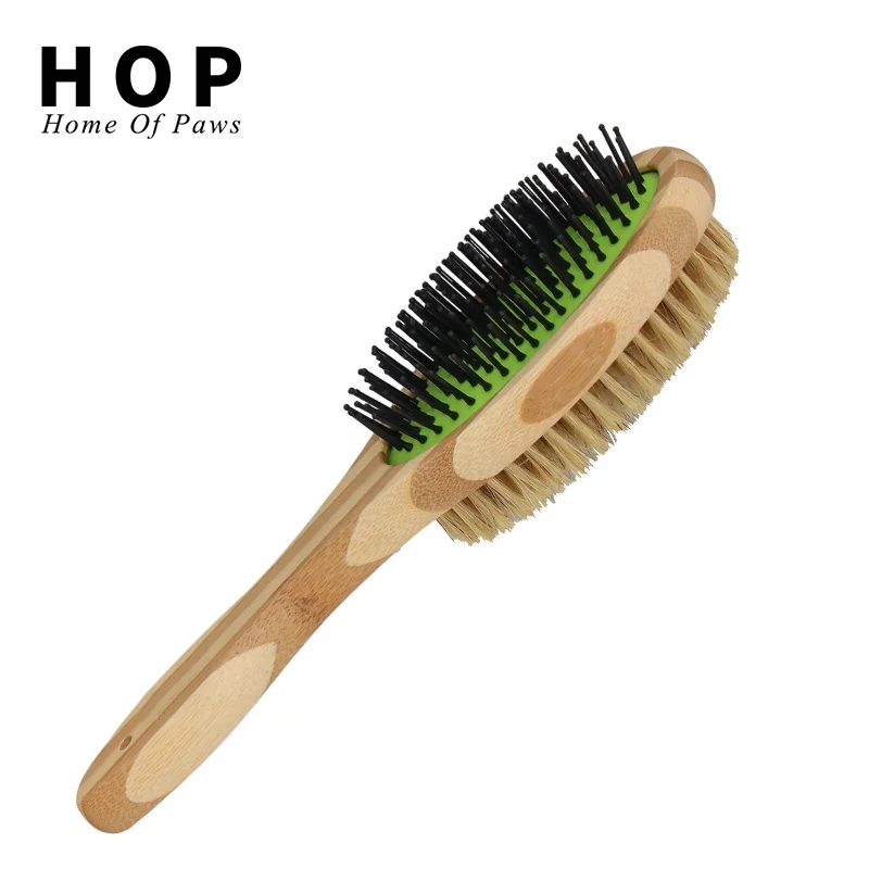 

Overseas Warehouse Generation Delivery Free Shipping Bamboo Double Sided Pet Cat Dog Hair Grooming Comb