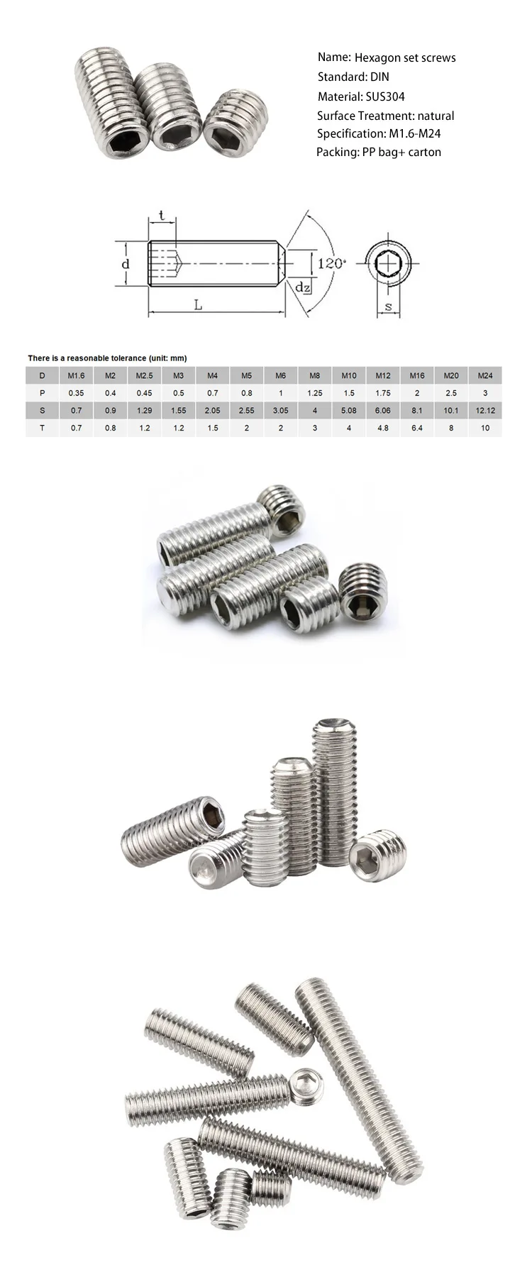 set screws (12)