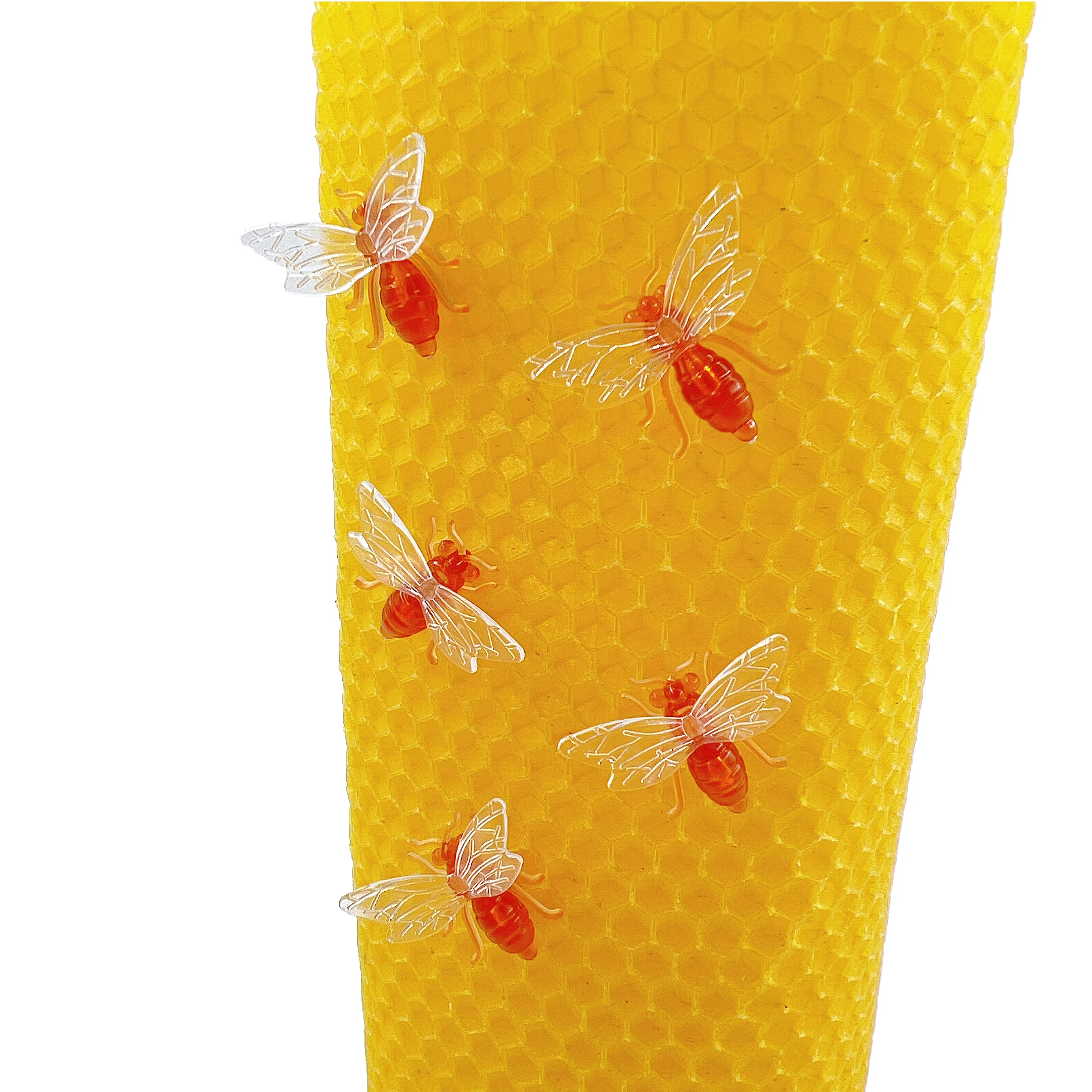 CHINABEES Beekeeping Gift  Bee decorative needle Beeswax  Candle Kit  Plastic Pin Bee Push Pins for Candles
