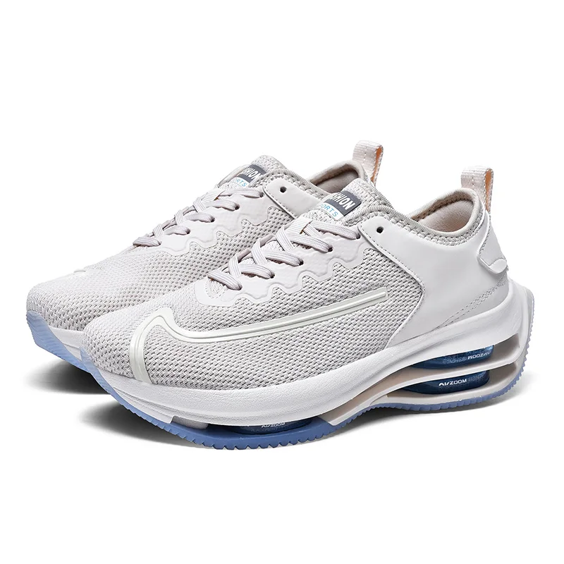 

2021 Air Cushion Wholesale Original Quality Sports Running Shoes Men Fashion Sneakers, Black, white, grey, black&white