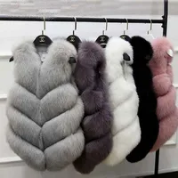 

Fashionable High Quality fur vest rabbit fur women vest faux fur vest