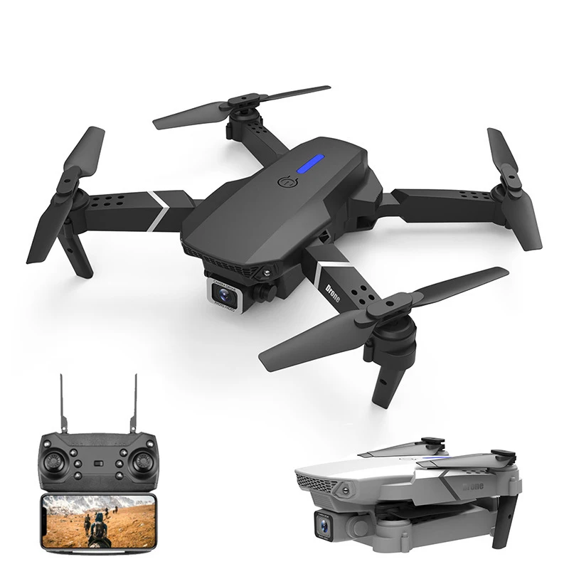 

E88 WiFi FPV Drone with Dual 4K HD Camera and Wide-Angle Live Video Drone vs E58 E99 E68 E525 4K mini drone e88 pro