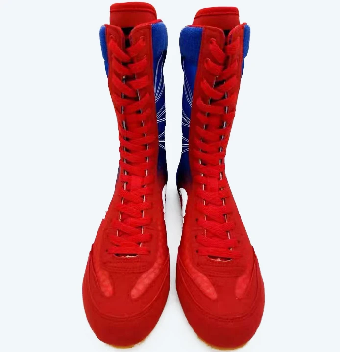 

Boxing shoes for men high quality boxing boots, Black/red