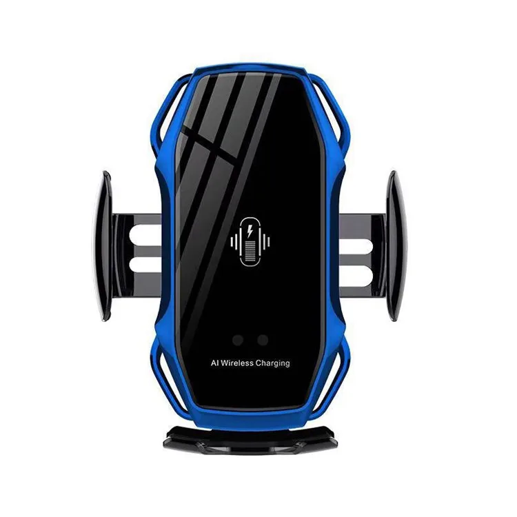 

Universal qi 15W auto induction air vent mount smart mobile phone holder a5 wireless car fast charger, Yellow/blue/red/black