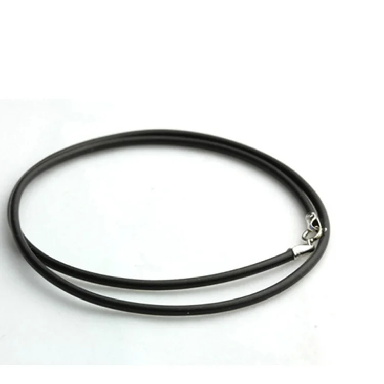 

Amazon hot sale nice price fashion Black Color Cheap Leather Cord Rope Necklaces Chains