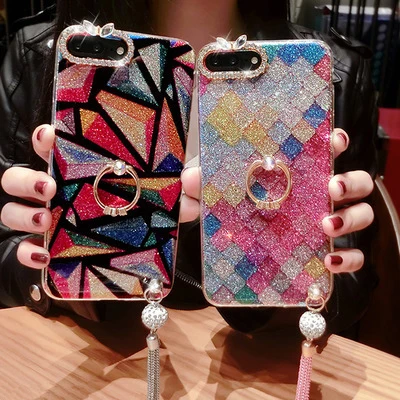 

With Holder Glitter Phone Case For iPhone 12 Pro Max Wholesale Phone Case For iPhone 12 Luxury Phone Cases For iPhone Xr/Xs Max