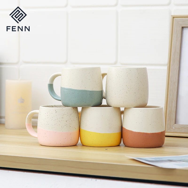 

Wholesale Sesame seeds design coffee cup ceramic matte reusable ceramic coffee cup custom logo porcelain cappuccino ceramic mug