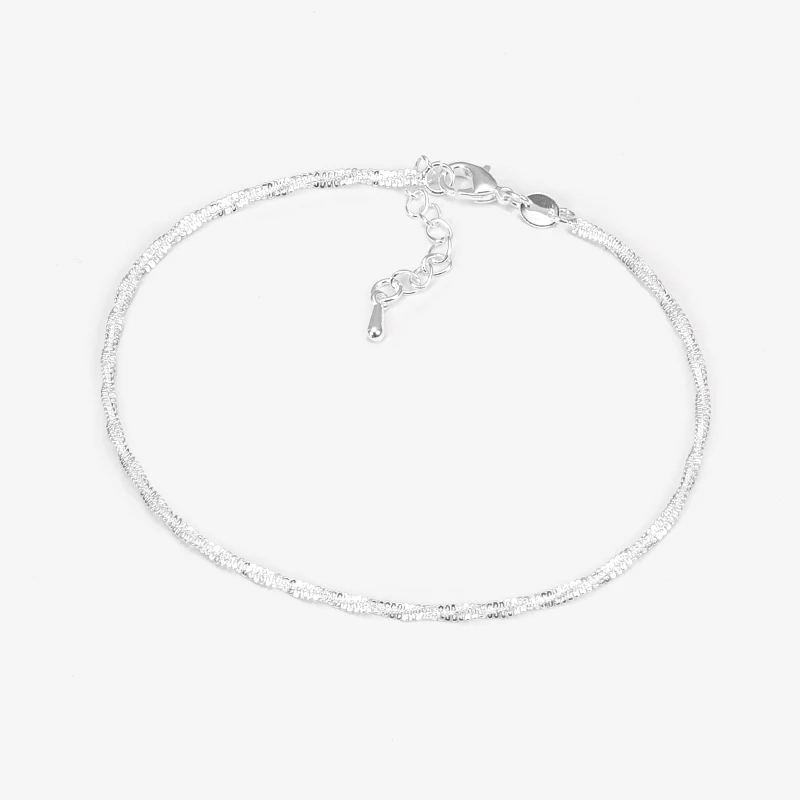 

HOVANCI wholesale fashion body jewelry 925 Sterling Silver ankle bracelets for women