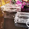 Luxury unique clear plastic cheap modern glass candlestick crystal for events wedding party