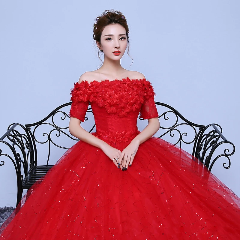 

Trendy design custom made vestidos de novia off shoulder boat neck elegant simple bridal dress wedding gown, Picture