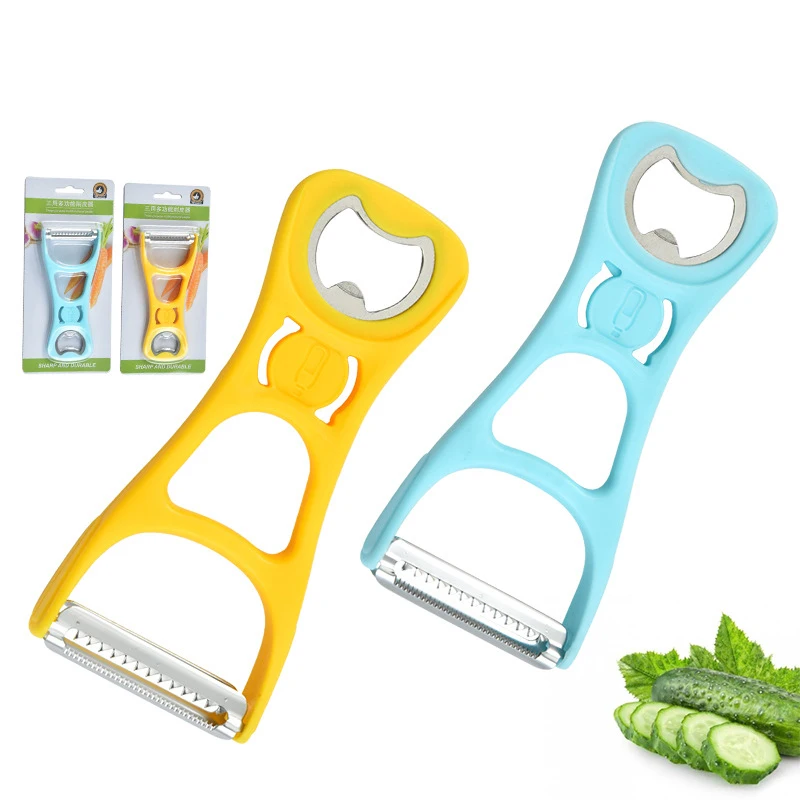 

Kitchen Accessories 3 In 1 Peeler Plastic Vegetable Peeler