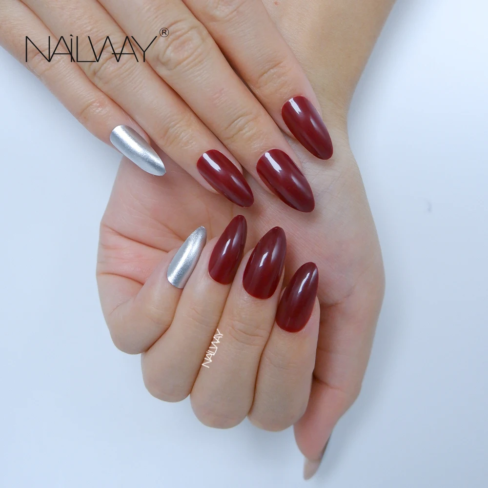 

Factory Supplying Wholesale Popular stiletto Press On Nails Press On Nails Red