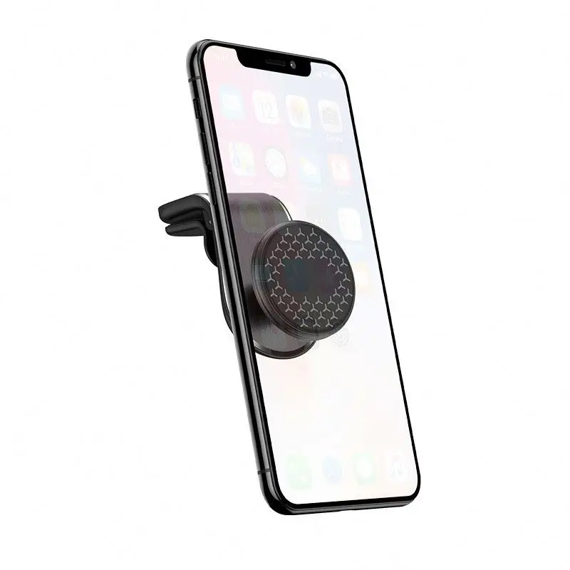 

Universal mobile magnetic car phone holder 360 degree magnet REK37 phone stand holder, Black
