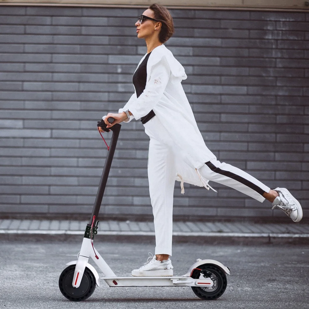 

Eu warehouse fast delivery Trotinette electrique/electric scooter/electronic unicycle 2 wheel standing scooter 8.5 inch, Black white