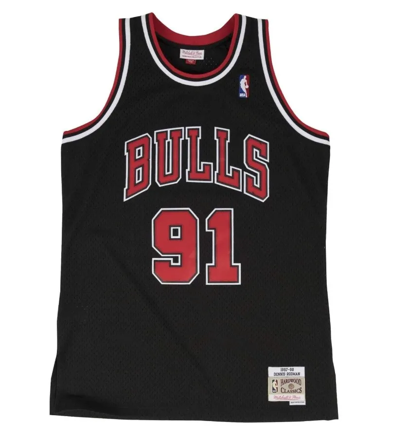 

Jersey 1997-98 Dennis Black Jerseys Commemorative Edition Basketball Jersey Sports Shirt Men's T-shirt, Same as pictures