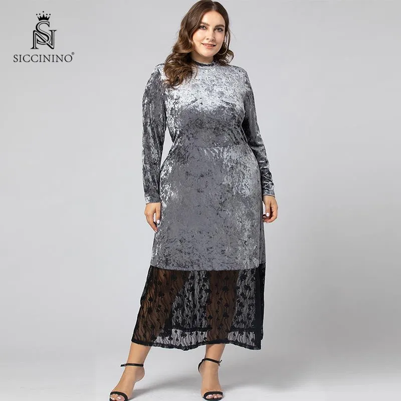 
New Design maxi Lace Golden Velvet Fabric Women Plus Size Dress & skirts 