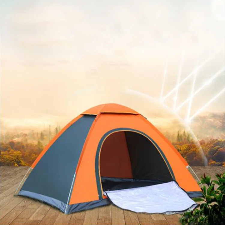 

Real Portable 3-5 People Waterproof Family automatic portable outdoor camping tent, Blue