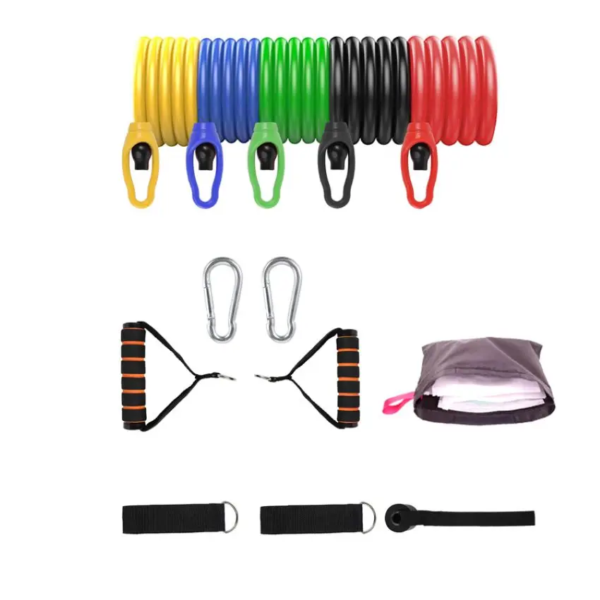 

Drop shipping Hot selling exercise resistance band logo latex equipment home with cheap price, Picture