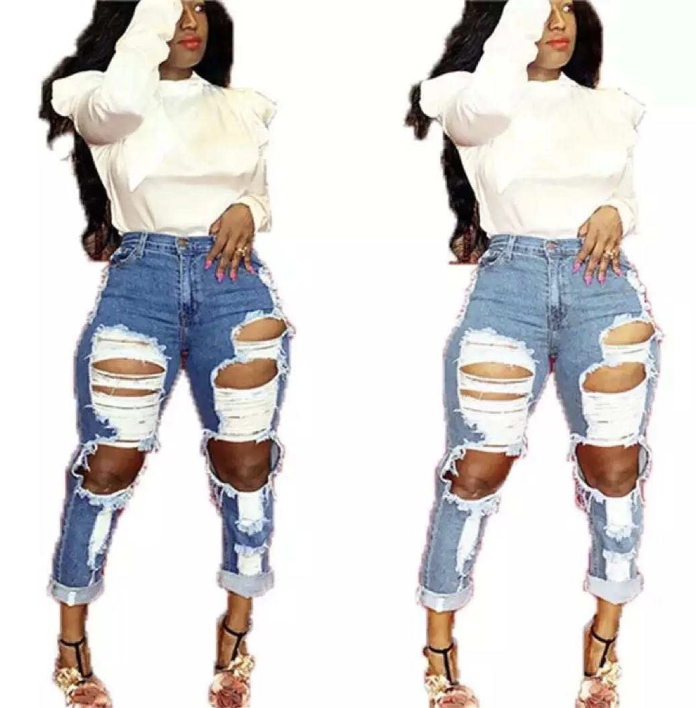 

LO-2082616 womens 2020 apparel skinny denim jeans high waisted jeans