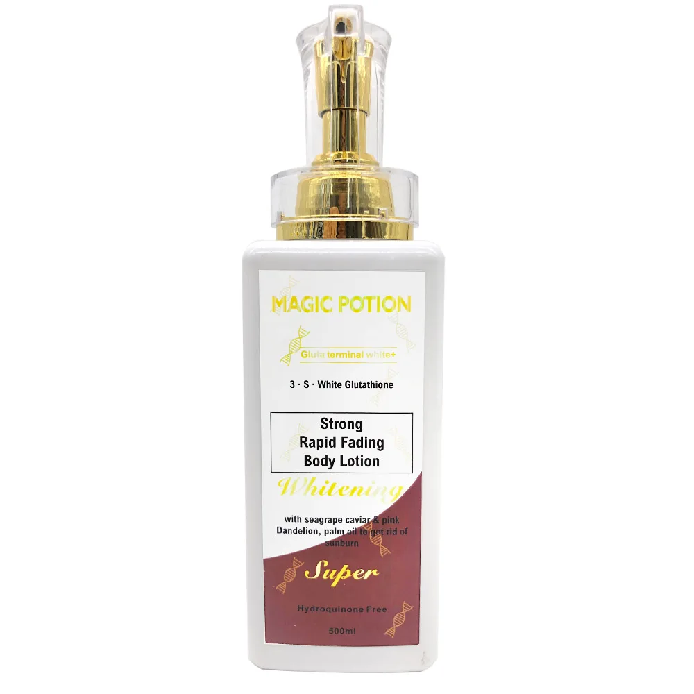 

Magical Whitening Body Lotion Gluta Terminal White+ AHA Restore Sunburn Family Size 500ml