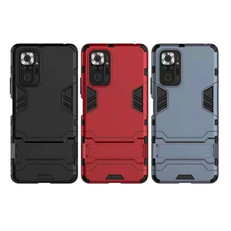 

Armor Case For Redmi Note 10 Pro Max King Kong Shockproof Case Hard PC Robot Iron Man Back Cover For Redmi Note 10 9 Pro Capa