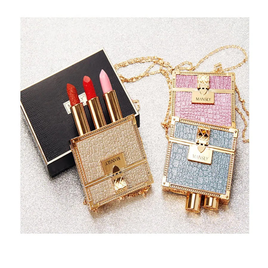 

New Arrivals Private Label Matte Lipstick Waterproof Long Lasting 3pcs Lipstick Set