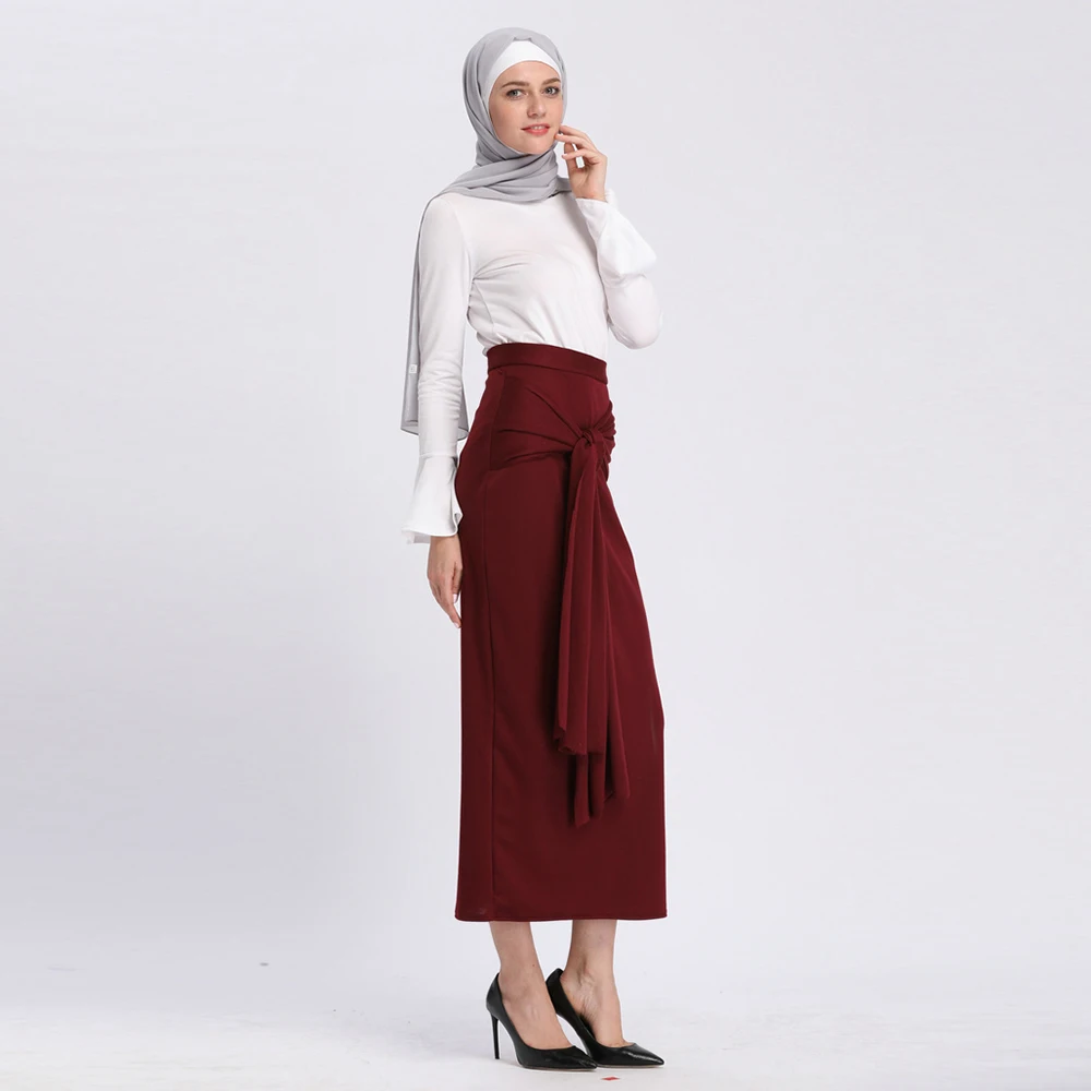 

Wholesale Muslim skirt high quality OEM custom cotton muslim abaya or skirt