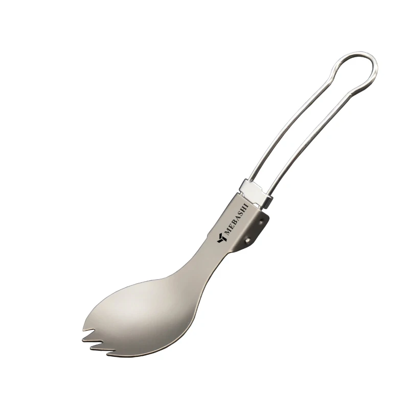 

MEBASHI Portable Outdoor Titanium Spork Camping Spoon Fork