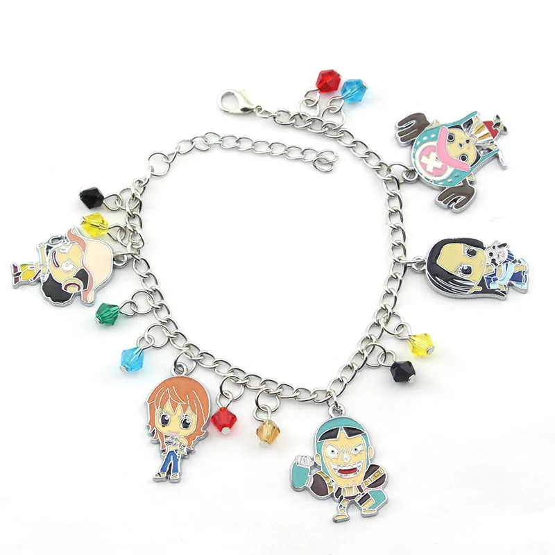 

Anime Luffy Bangle Cute Chains Doll Pendant Model Bracelet For Women And Men, Other